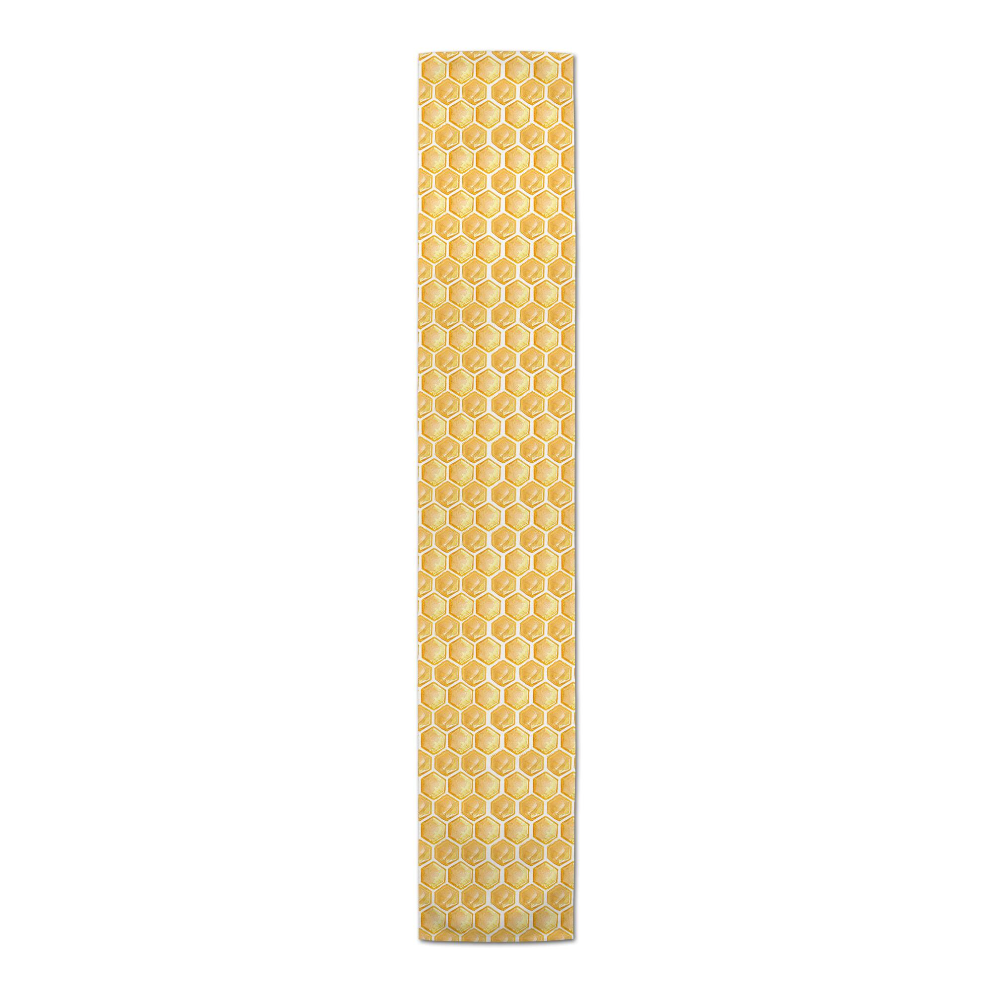 Painted Honeycomb 16" x 72" Cotton Twill Runner